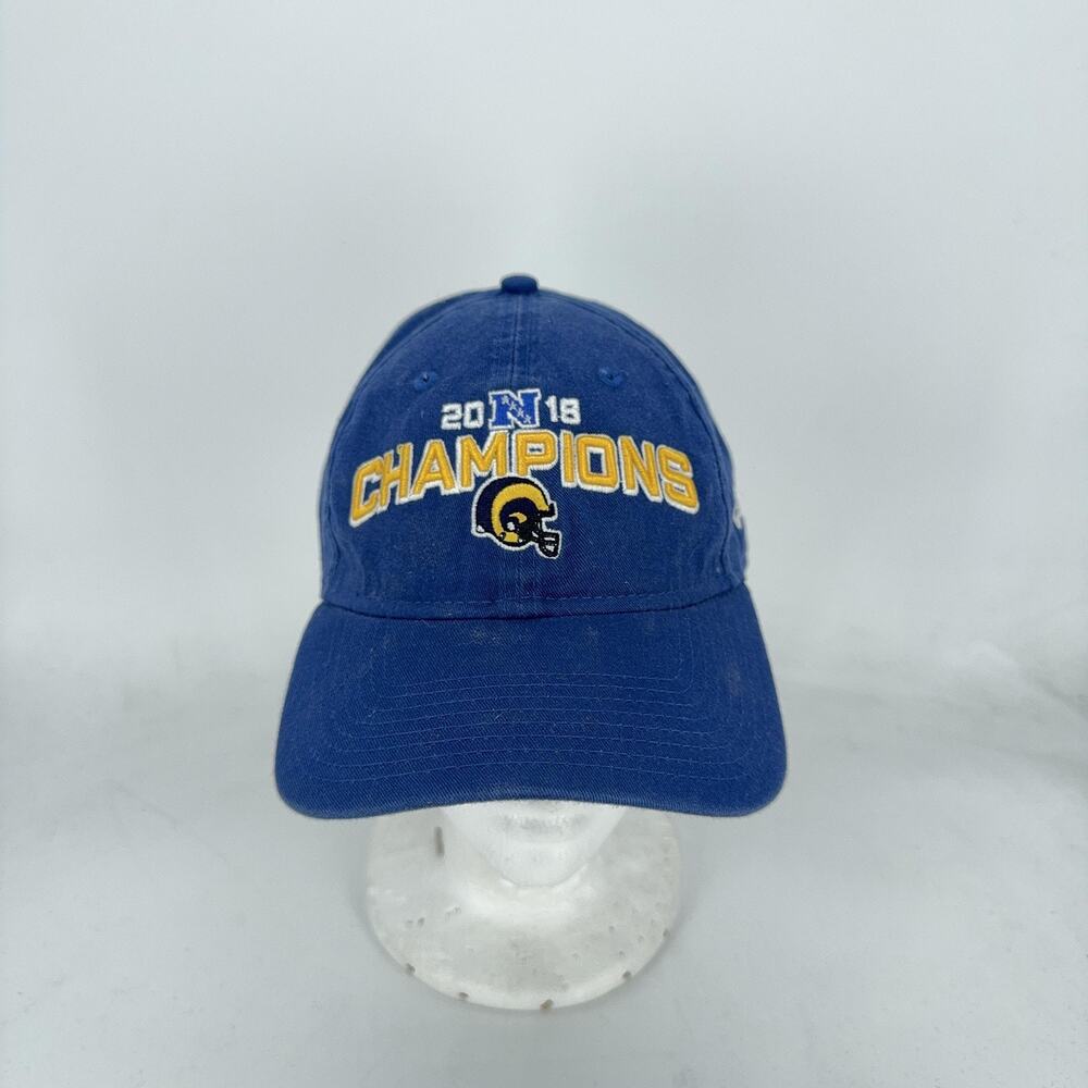 Los Angeles Rams Hat Cap Strap Back NFL Football 2018 Champions New Era Mens